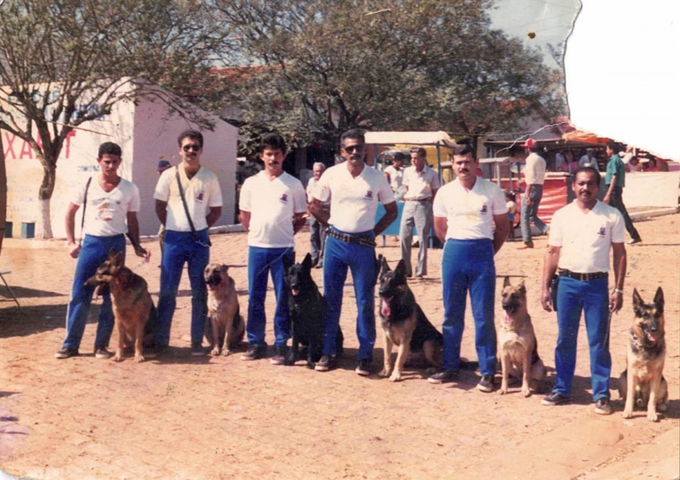 Canil da PM em Presidente Prudente foi oficialmente inaugurado em 1984 — Foto: Arquivo pessoal/Josué Oliveira Barros