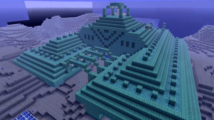 Os novos Monumentos do Oceano são a casa dos Guardiões Anciões em Minecraft (Foto: Reprodução/Planet Minecraft)