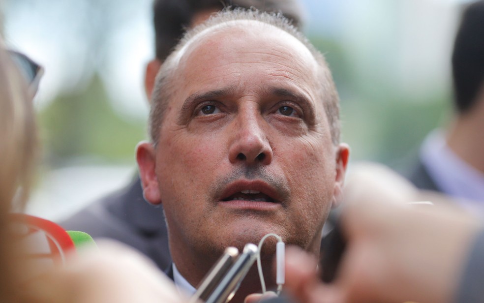 O ministro da Casa Civil, Onyx Lorenzoni, durante entrevista em Brasília  — Foto: Dida Sampaio/Estadão Conteúdo