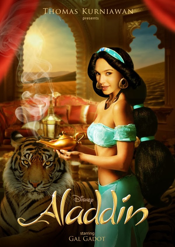 Gal Gadot como Jasmine de 'Aladdin' (Foto: Thomas Kurniawan)