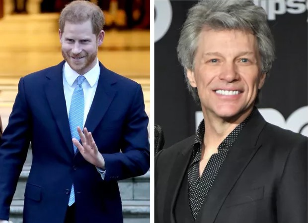 Principe Harry e Jon Bon Jovi fazem parceria musical (Foto: Getty Images)