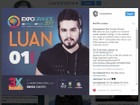 'Tinha que ser aí', diz Luan em post sobre novo show em Campo Grande