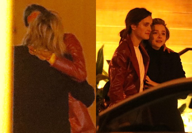 Novo casal? Chloe Grace Moretz é fotografada aos beijos com modelo