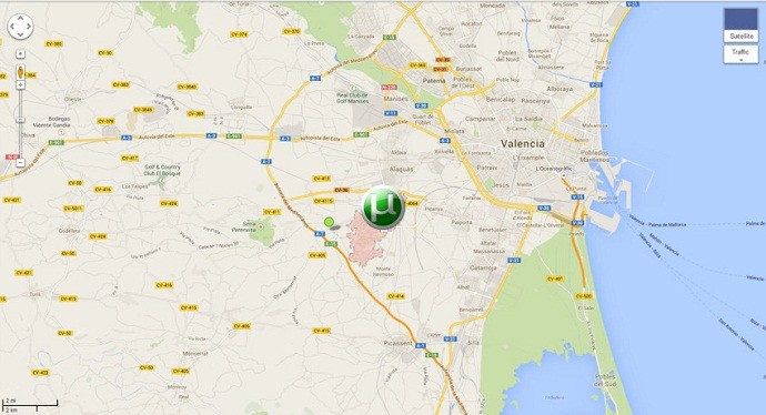 Torrent, na Espanha (Foto: Mashable/ Google Maps)