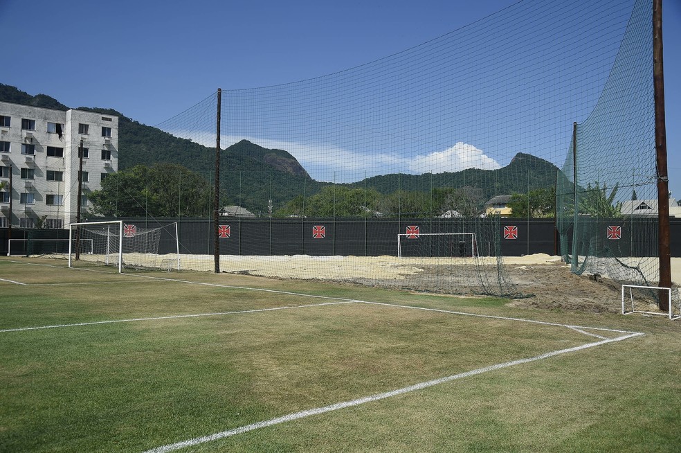Obras no CT do Vasco: foto do dia 17 de janeiro â Foto: AndrÃ© DurÃ£o/GloboEsporte.com