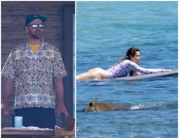 Jessica Biel surfa no México sob olhares de Justin Timberlake (Foto: The Grosby Group)