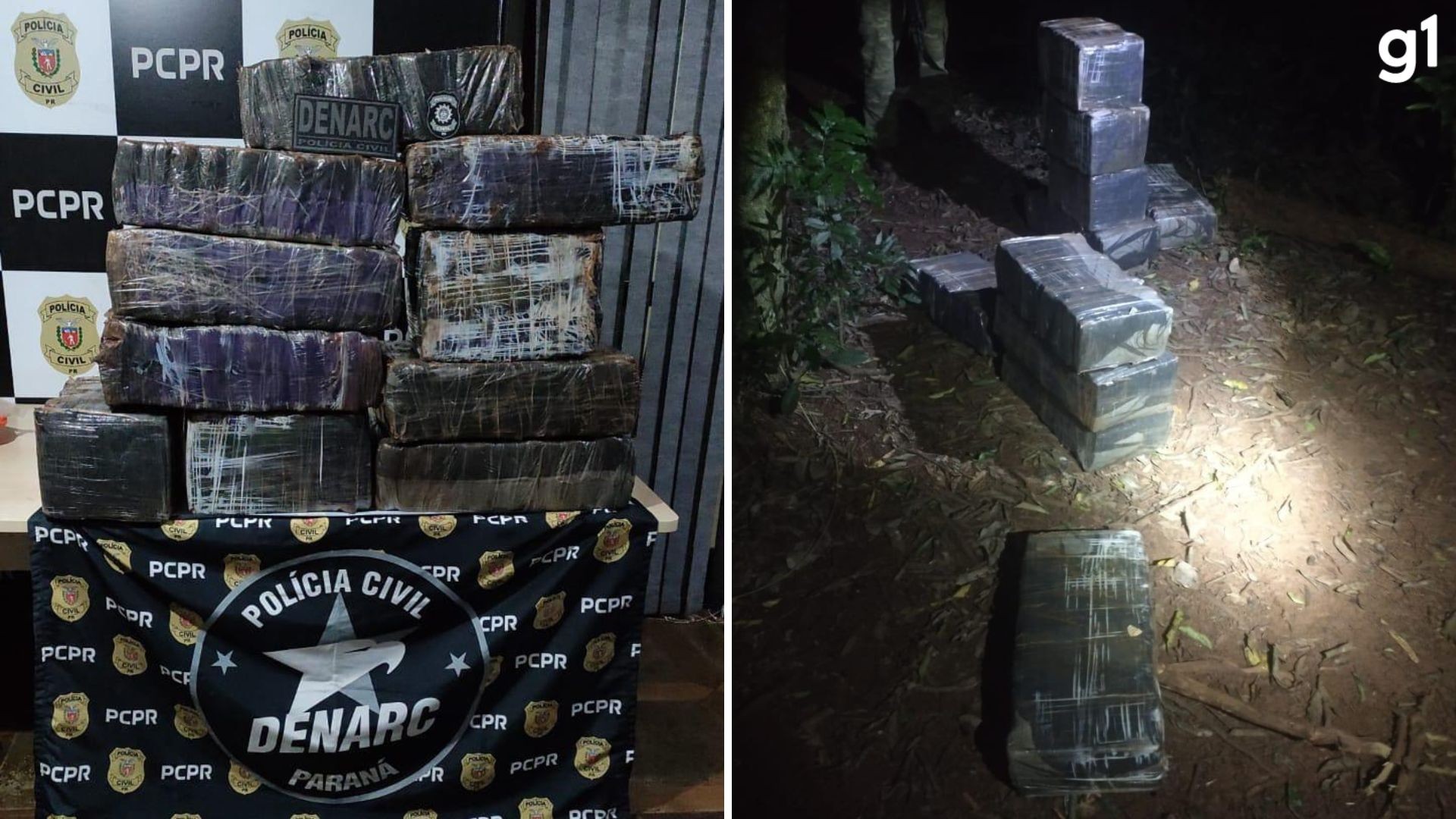 Operação das polícias do RS e do PR apreende 300 kg de maconha após perseguição na fronteira com o Paraguai; VÍDEO
