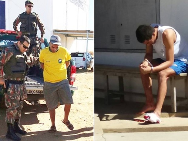 Gilferson Soares de Oliveira e Ivanildo Cardoso da Silva Filho são dois dos três presos recapturados (Foto: Rosivan do Amaral)