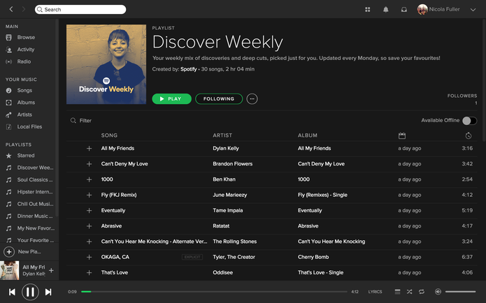 Apresentando Spotify Discover Weekly: sua playlist personalizada (Foto: Divulgação/Spotify)