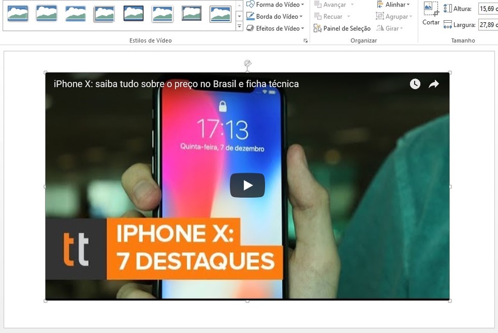 Inclua vídeos do YouTube nas apresentações de slide do PowerPoint (Foto: Reprodução/Rodrigo Fernandes)