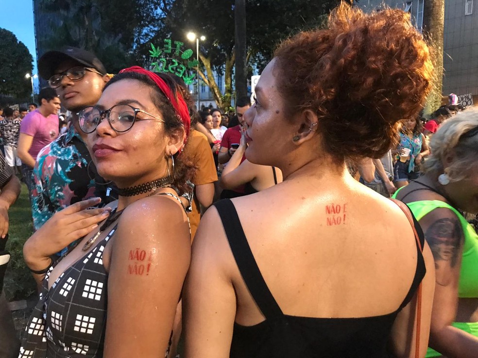 Em 2019 a campanha fez sucesso durante o carnaval — Foto: Reprodução/Coletivo Não é Não!
