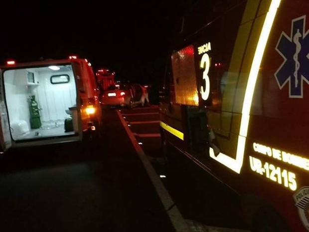 Corpo de Bombeiros que fez o atendimento no local  (Foto: Corpo de Bombeiros/ Divulgação)