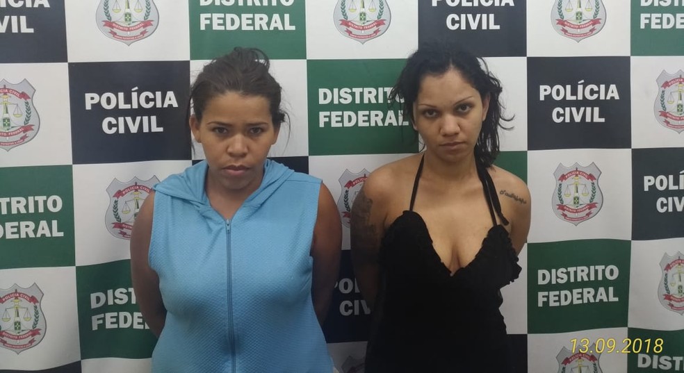 Dupla Ã© suspeita de aplicar golpes de 'boa noite, Cinderela', no DF â Foto: PCDF/DivulgaÃ§Ã£o