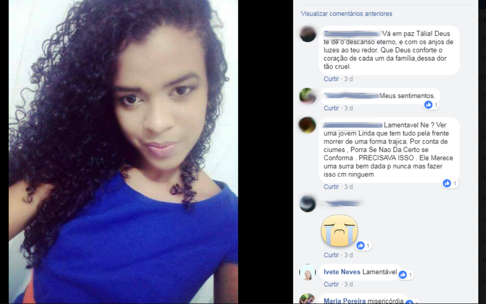 Jovem foi assassinada por ex-companheiro que não aceitava fim do relacionamento (Foto: Reprodução/ Redes Sociais)