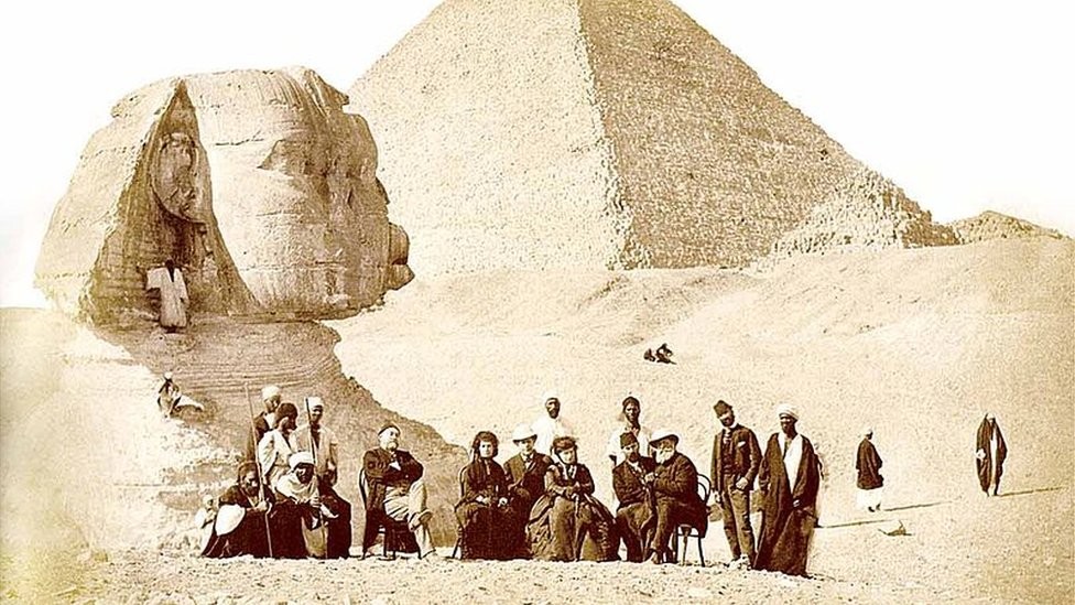 As relíquias que D. Pedro 2º encontrou no Egito e foram queimadas no incêndio do Museu Nacional (Foto: Reprodução/BBC )