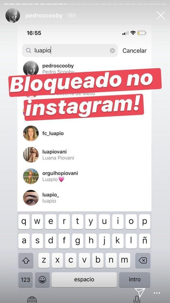 Pedro Scooby é bloqueado nas redes sociais de Luana Piovani (Foto: Reprodução Instagram)