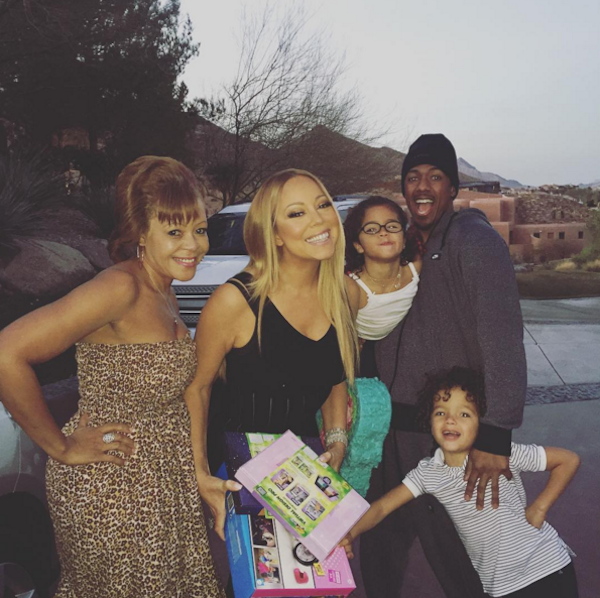 Mariah Carey, seu ex-marido e seus filhos (Foto: Instagram)