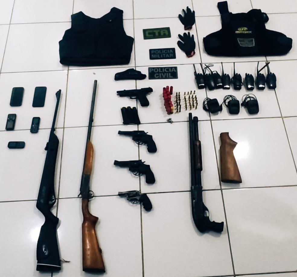 Suspeitos de pistolagem morrem em confronto com a polícia no interior do Maranhão; um empresário foi preso — Foto: Divulgação/Polícia Civil do Maranhão