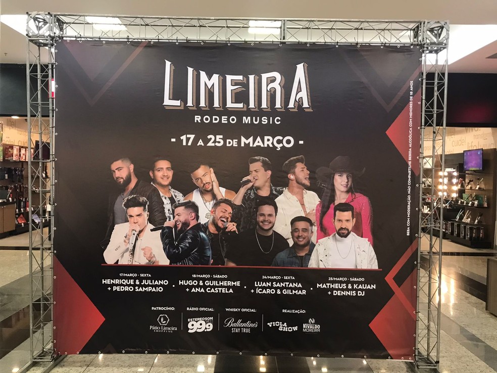 Banner do Limeira Rodeo Music 2022 — Foto: Divulgação