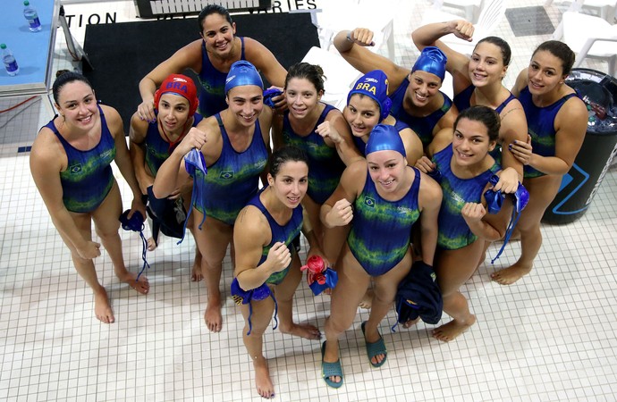 Canada x Brasil, polo aquatico feminino, Jogos Pan Americanos Toronto 2015 (Foto: Satiro Sodre/SSPress)