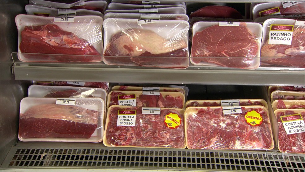 Preço da carne disparou no final de 2019 — Foto: TV Globo