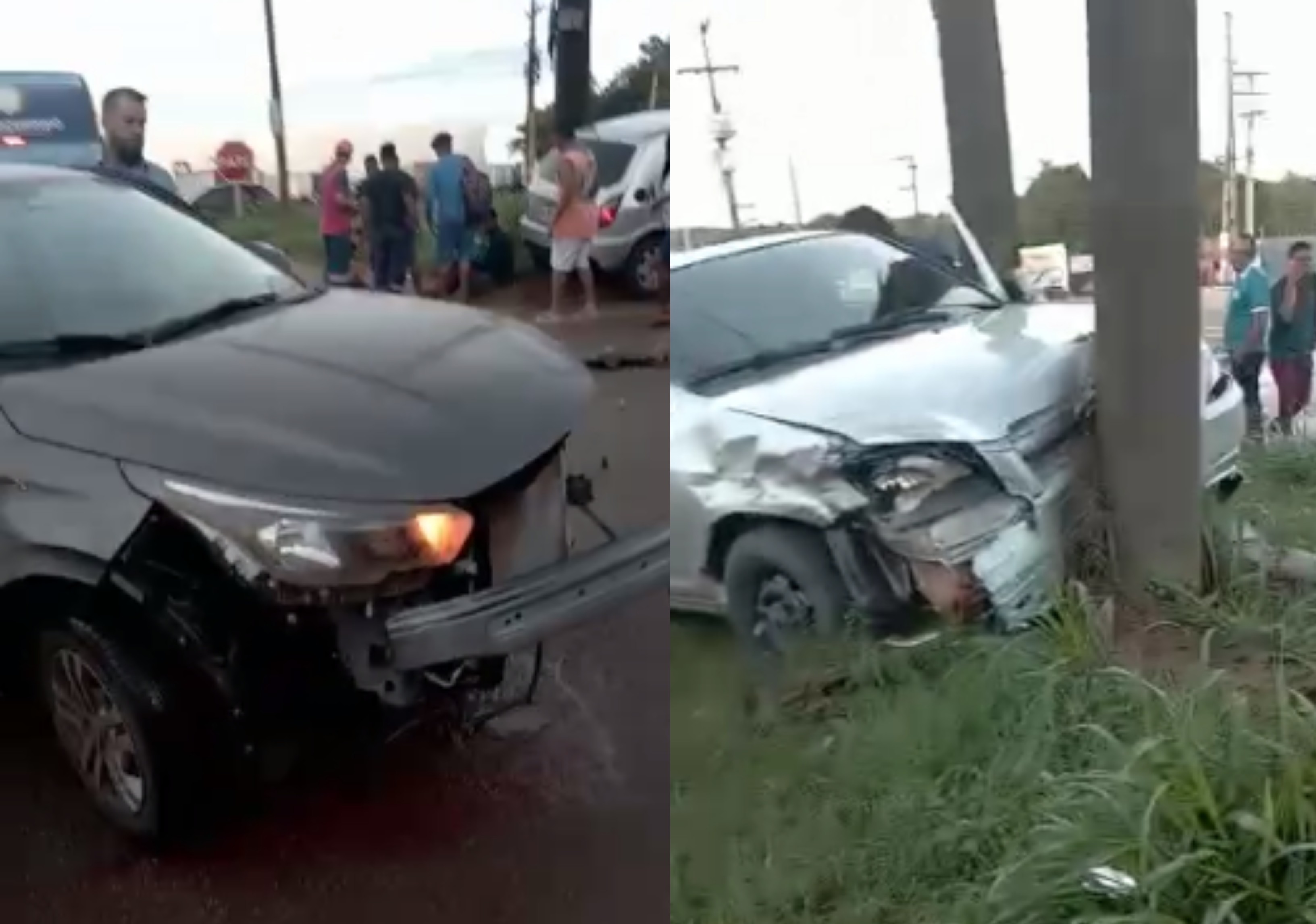 Acidente entre dois carros deixa duas pessoas gravemente feridas em São Luís
