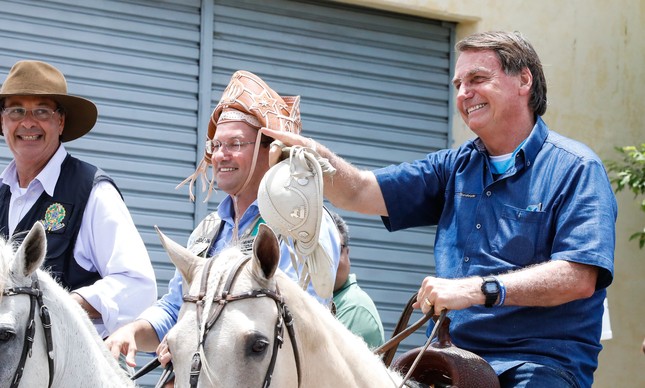 Bolsonaro e seus ministros no Rio Grande do Norte