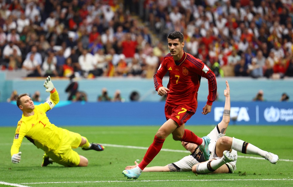 A Espanha tem o melhor ataque da Copa do Mundo, com oito gols — Foto: Reuters