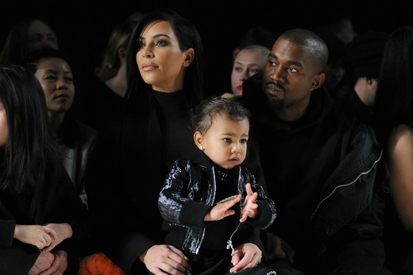 Kim Kardashian, North e Kanye West (Foto: Getty Images)