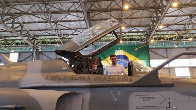 Jovem passou duas semanas em base aérea de Anápolis, em Goiás (Foto: Arquivo Pessoal)