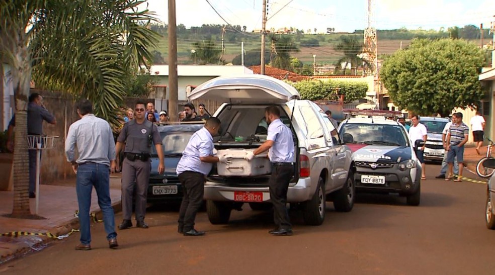 Mulher foi morta a tiros na tarde desta quarta-feira (10) em Dumont, SP â?? Foto: Luciano Tolentino/EPTV