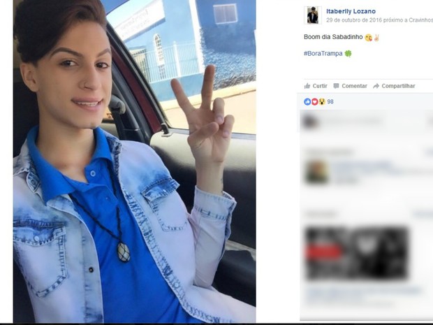 Itaberli Lozano foi encontrado morto em canavial na Rodovia José Fregonezi (Foto: Reprodução/Facebook)