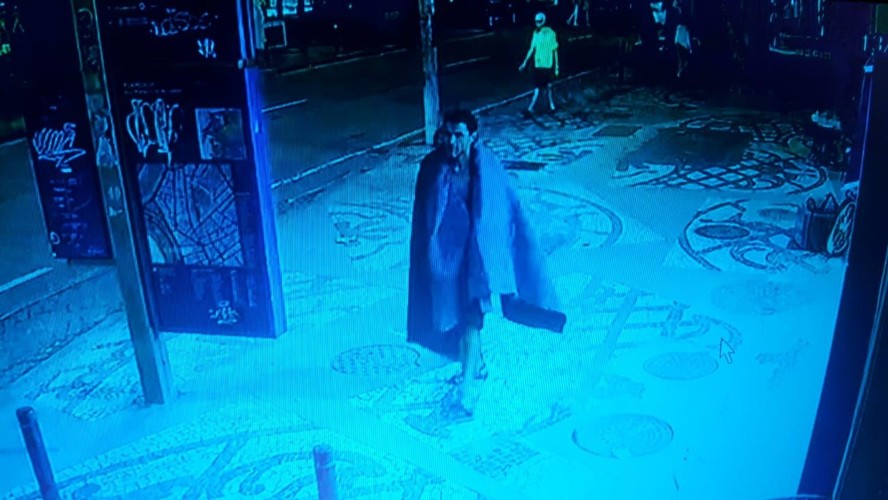 O suspeito de tentar estuprar mulher próximo ao metrô do Flamengo foi flagrado por câmeras de segurança