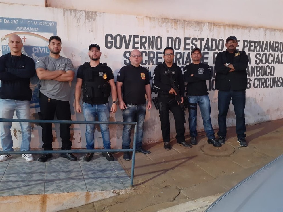 Ação da Polícia Civil de Pernambuco em Afrânio e Dormentes  — Foto: Divulgação/ Polícia Civil 