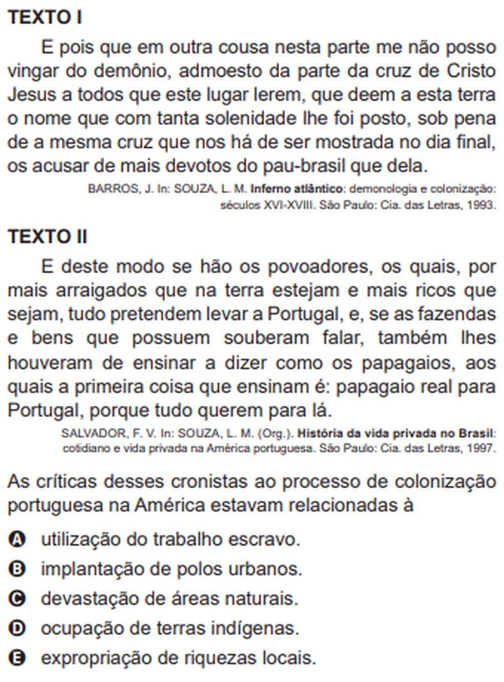 Questoes De Historia Enem - RETOEDU