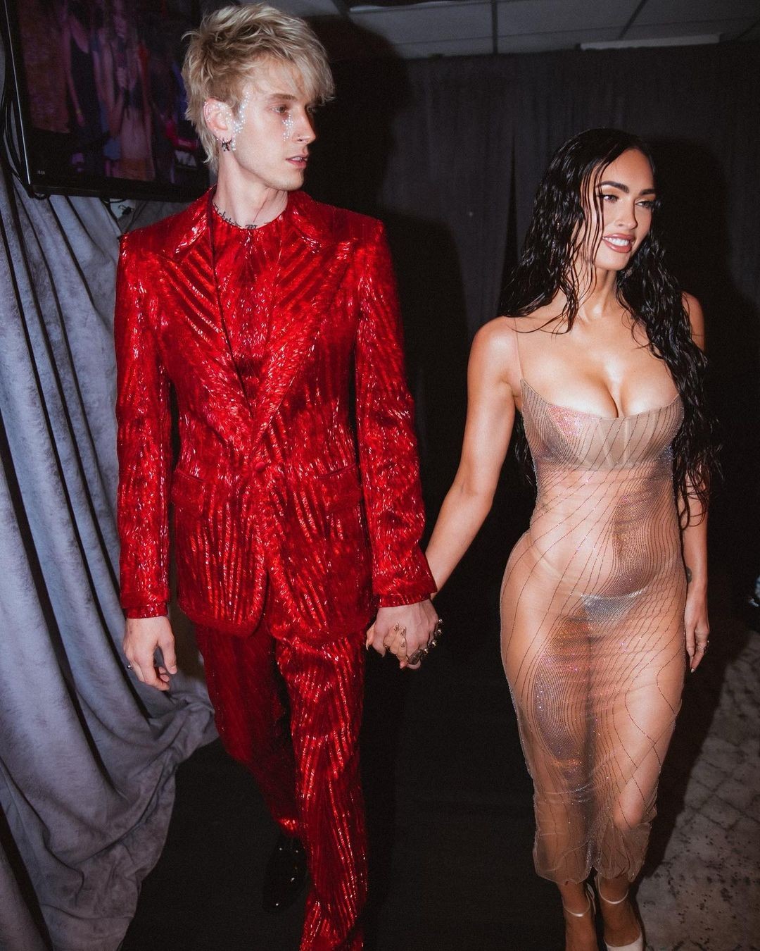 Megan Fox e Machine Gun Kelly no VMA (Foto: Reprodução/Instagram)