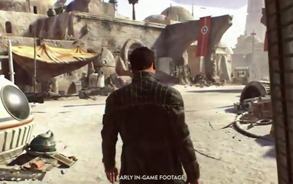 Cena do game de 'Star Wars' que era desenvolvido pela Visceral Games, criadora da série 'Dead Space' (Foto: Reprodução/EA)