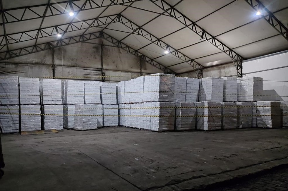 Carga foi apreendida pela Vigilância Sanitária de Santos, após solicitação do Ministério Público do Trabalho — Foto: Divulgação/Ministério Público do Trabalho