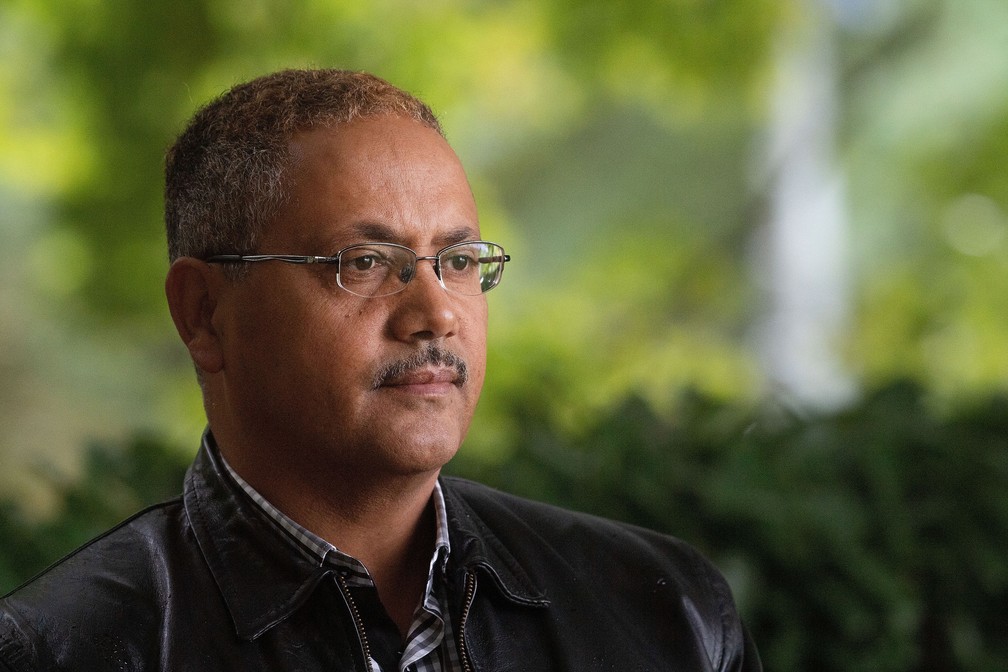 EtÃ­ope Abdul Kadir Ababora, que vive na Nova ZelÃ¢ndia, contou como sobreviveu ao ataque a uma mesquita de Christchurch  â€” Foto: Marty Melville / AFP