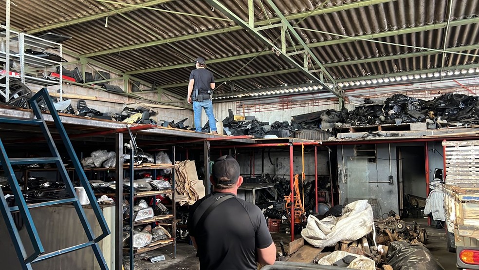Operação contra roubo e furto de caminhonetes de luxo — Foto: Ministério Público do Estado de São Paulo
