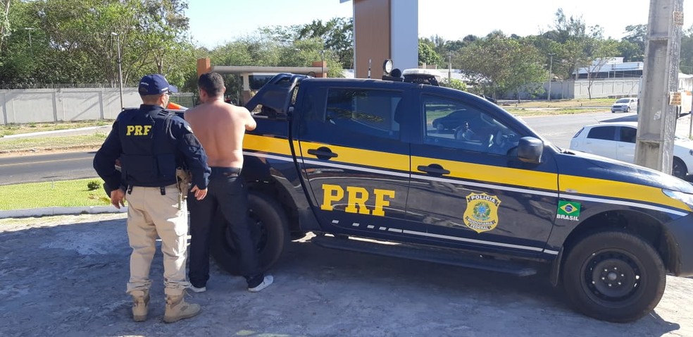 PRF prendeu suspeito de estupro em motel de Teresina.  — Foto: Divulgação/PRF
