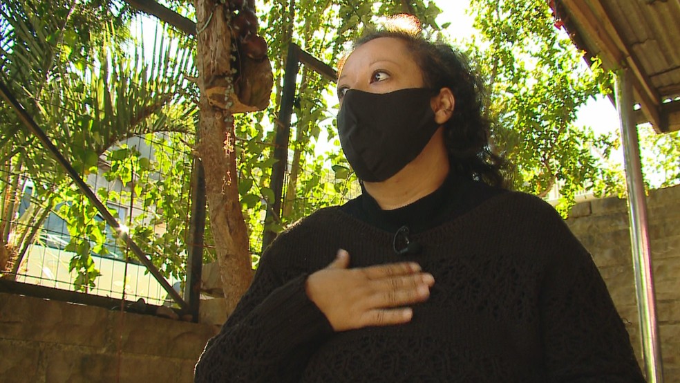 Linda Bárbara, mãe de Ana Clara — Foto: Reprodução/RBS TV