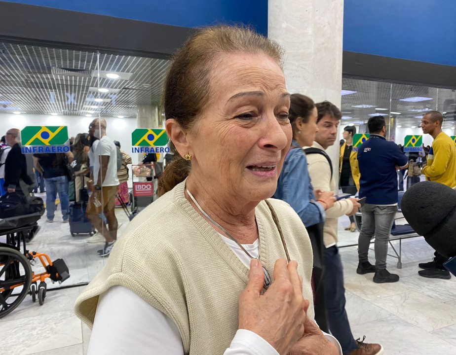 Dona Maria das Dores chegou ao Rio nesta quarta-feira