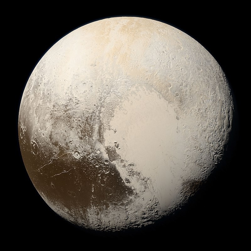 Foto de Plutão feita pela sonda New Horizons, em 2015 (Foto: Nasa/Johns Hopkins University Applied Physics Laboratory/Southwest Research Institute/Alex Parke)