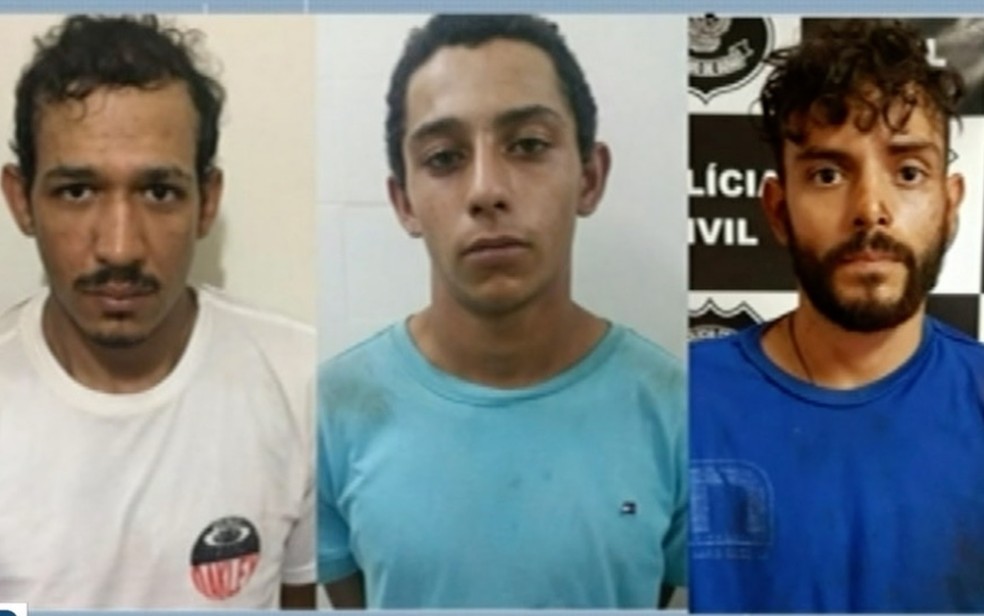 Trio é preso suspeito de matar a vereadora Roseli, em Bom Jesus de Goiás — Foto: TV Anhanguera/Reprodução