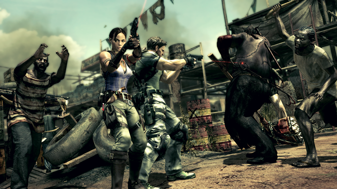 Resident Evil 5 foi o primeiro game da série principal a trazer modo cooperativo (Foto: Divulgação/Capcom)