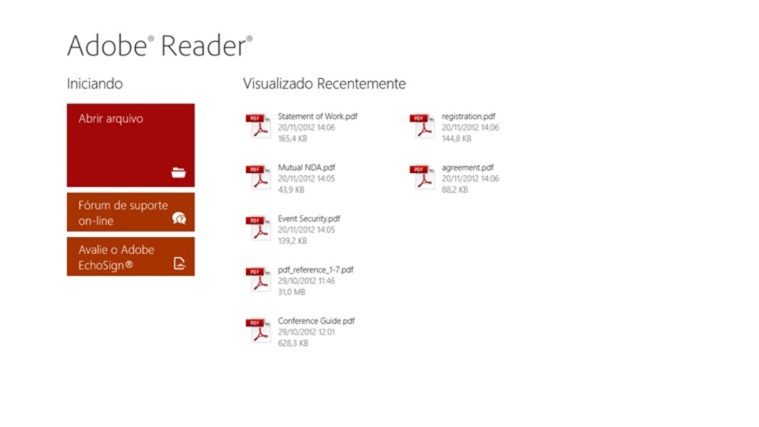 adobe reader touch