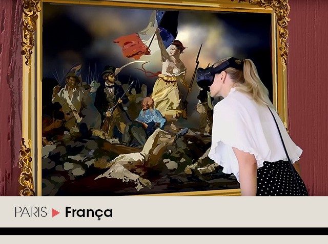 A performance mais badalada de Anna Zhilyaeva ocorreu no Museu do Louvre, em agosto do ano passado, quando, em questão de minutos, ela reproduziu digitalmente o quadro La Liberté Guidant le Peuple (“A liberdade guiando o povo”), de Eugène Delacroix (Foto:  Divulgação)
