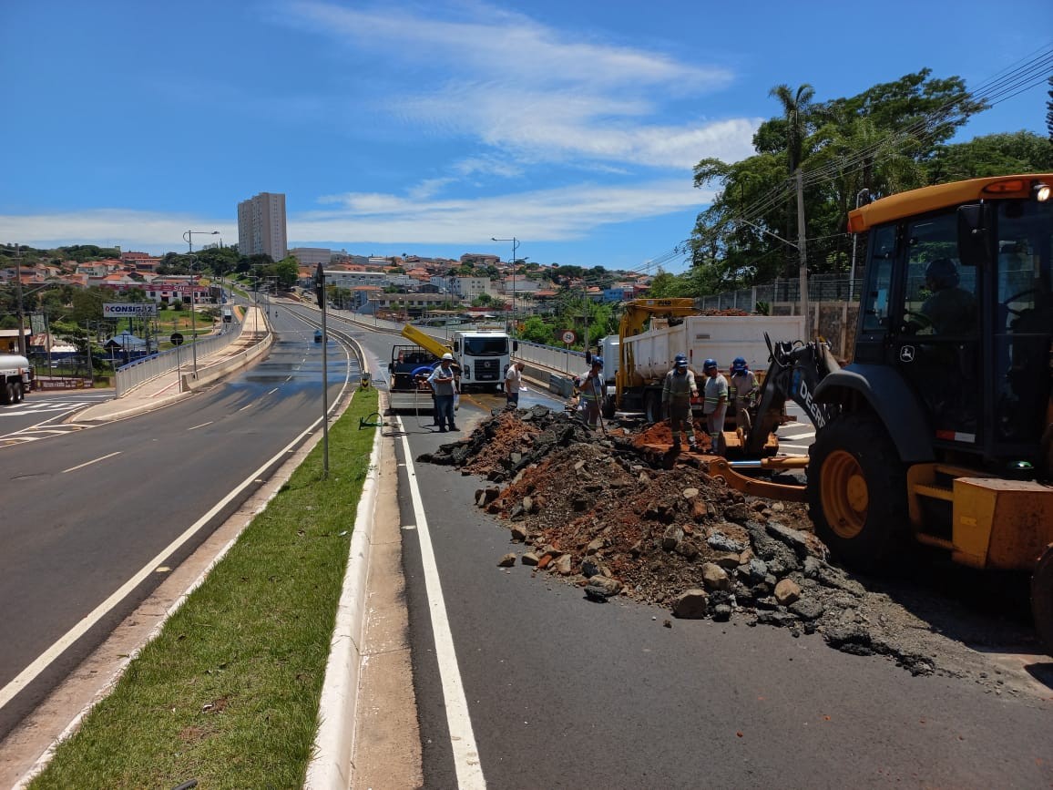 Interdição de faixas de viaduto é prorrogada para obras de concessionária em Limeira