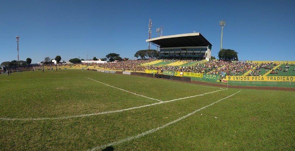 Estádio Zezinho Magalhães, em Jaú — Foto: Paulo César Grange/XV de Jaú